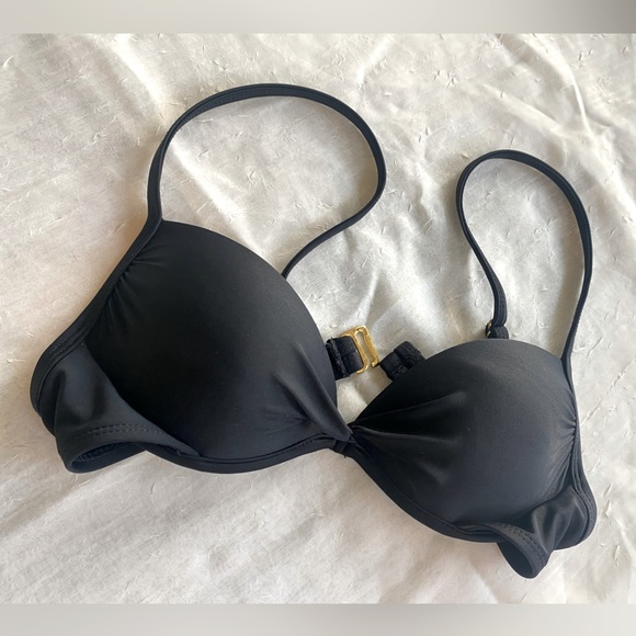 Xhilaration (target) women size XS black push up padded bikini swimsuit top - Picture 1 of 3